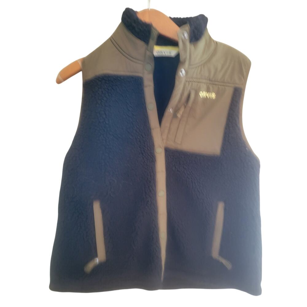 Orvis womens small s Mad River Snap Vest Fleece